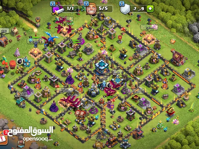 حساب كلاش اوف كلانس مستوى 13 عررررطه