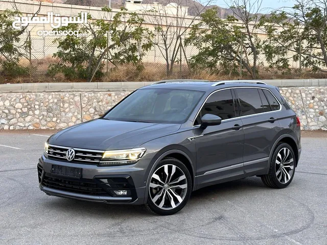 VW-Tiguan /R-line 2019 وكالة عمان/ سيرفس وكالةً تحت الضمان  Oman agency/ under warranty  New tyres
