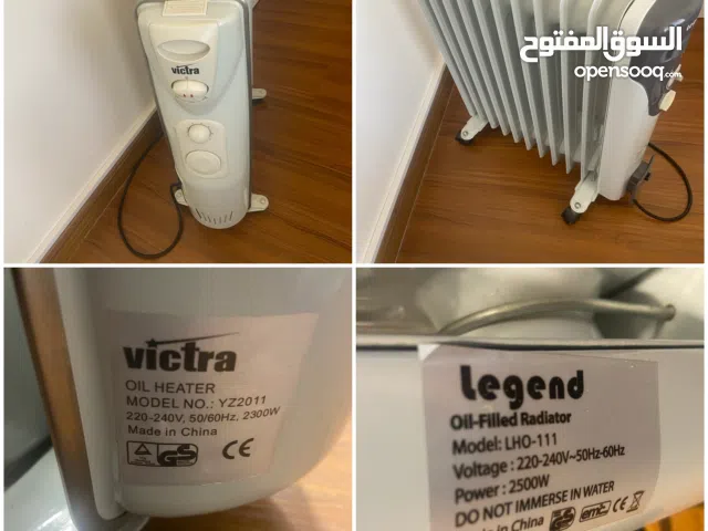 2 Oil heater second hand  in very good condition  almost new