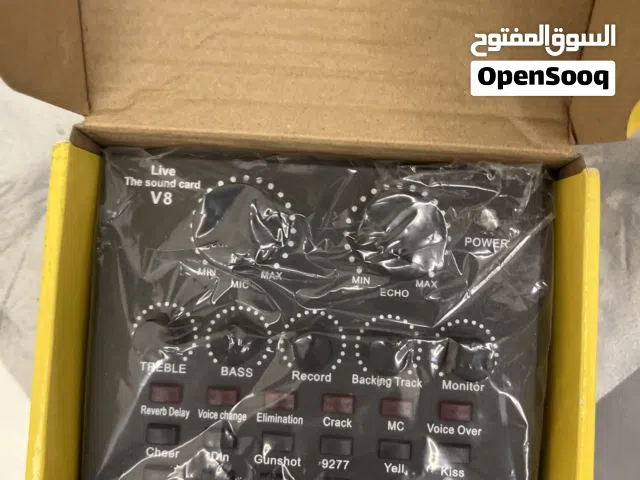 مكسر صوت v8 ، V8 Sound Card للبث والألعاب – صوت نقي وواضح