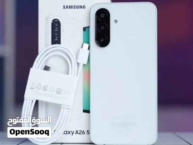 نقال سامسونج جالاكسي A 26 جديد بالباكو وضمان سنه وشحن اصلي 256 جيجا رام 8 جيجا