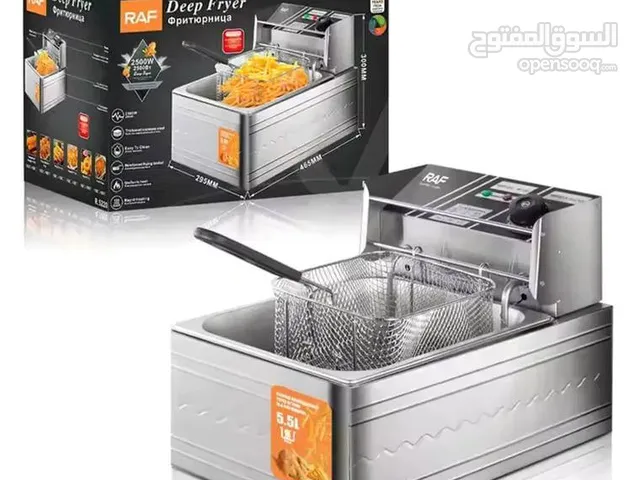 مقلاة الزيت الكهربائية المفردة RAF القوة 2500 واط حوض 5.5 لتر يأتي مع رف للقلي