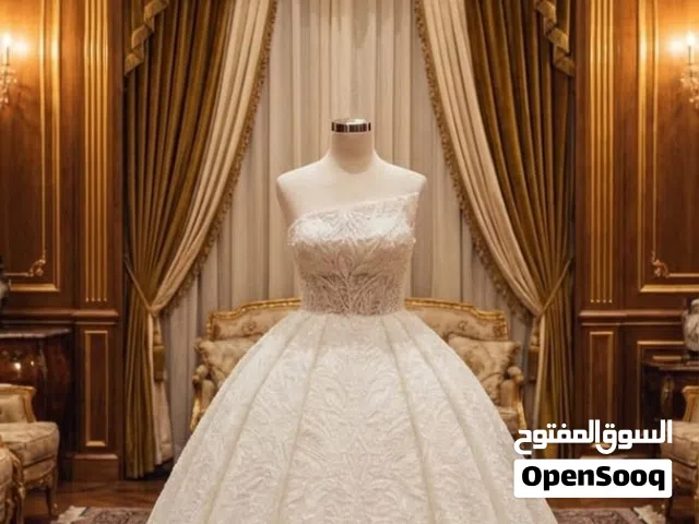 بدلة عروس أبيض فخمة
