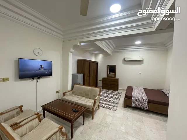 We have a studio in Al Khuwair, 33 bedrooms with bathroom and kitchen, next to Saeed bin Taimur Mos