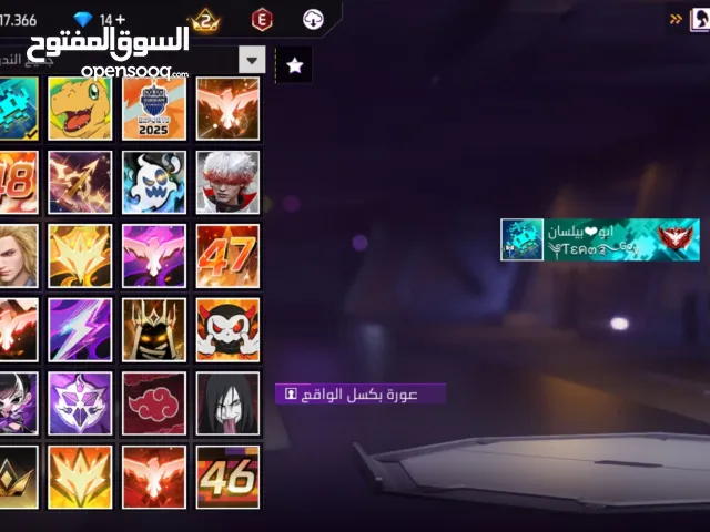 Free Fire Accounts and Characters for Sale in Cairo