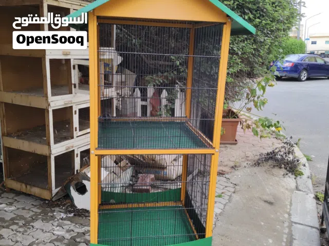 قفص طابقين حجم كبير استعمال مره واحدة