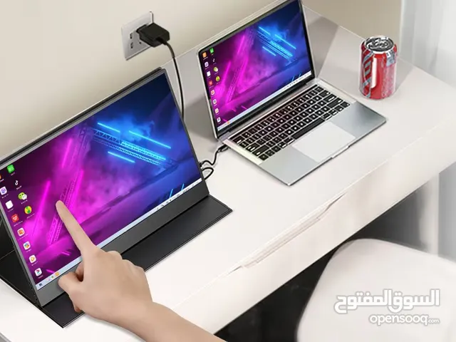 Touch E7 - شاشة مكتبية مونتير للابتوب تعمل باللمس شاشة محمولة 15.6P بوصة 1080 UPERFECT