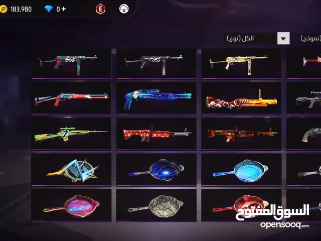 Free Fire Accounts and Characters for Sale in Amman
