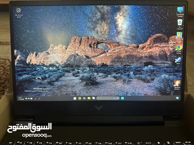 لابتوب hp victus جيمينج كرت شاشة rtx3050 ti بحالة ممتازه سعرر حرررق