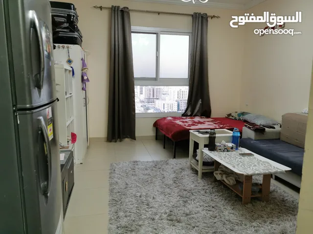 Furnished studio with bills and free parking in front of ajman city center