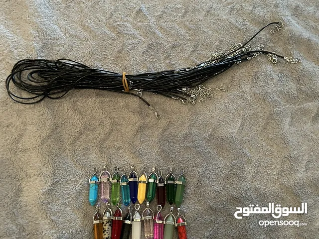 Necklace pendant with leather chain 1pc 1omr