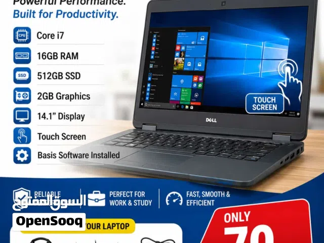 Dell Latitude E5450  Core i7  16gb Ram  512gb SSD  2gb Graphics   14.1 display  Touch Scree