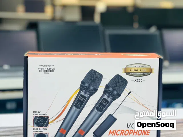 Brand New Dual Microphone Set in Oman  Wired wireless  Clear Vocal