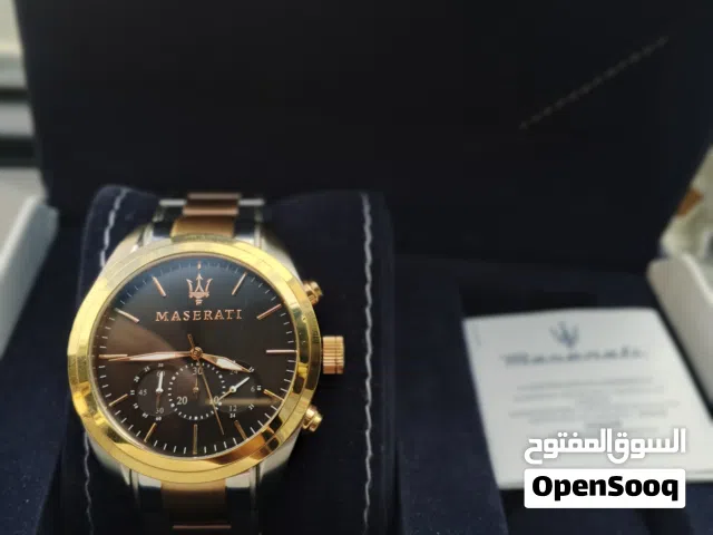 ساعه مازيراتي شبيه الرولكس ساعه غنيه عن التعريف.. (Maserati) وتحديداً موديل Traguardo R8873612003.