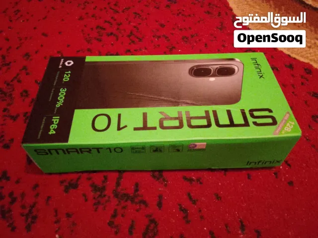 انفينكس سمارت 10 بجميع ملحقاته من شحن وسماعات وكرتونة للجادين في الشراء فقط