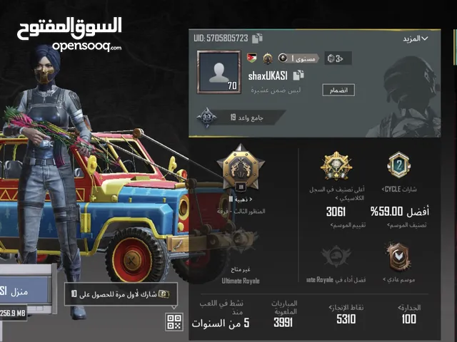 Pubg Accounts and Characters for Sale in Salt