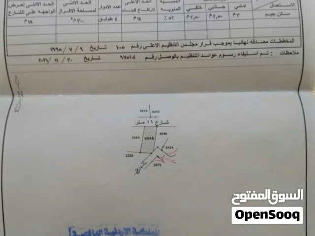 Residential Land for Sale in Zarqa Al Zarqa Al Jadeedeh