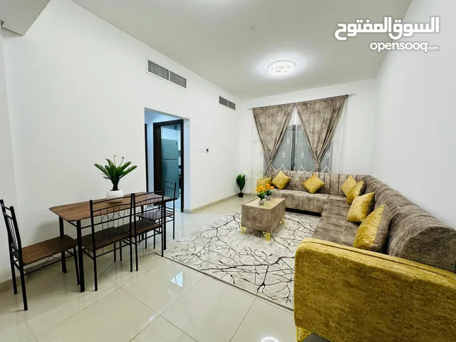 F3 / للايجار الشهري في عجمان - النعيمية 1 - غرفة وصالة - بناء جديد - شامل الفواتير- مفروشة فرش جديد