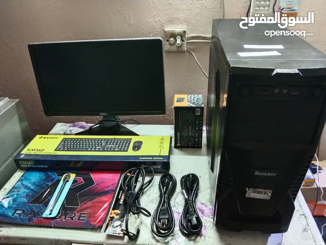 حاسبة دسكتوب تجميع انتل زيون مستعملة نظيفة للبيع