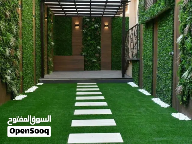 عشب صناعي أحواض صناعي