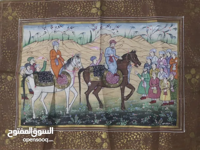 لوحة مرسومة باليد على ثوب