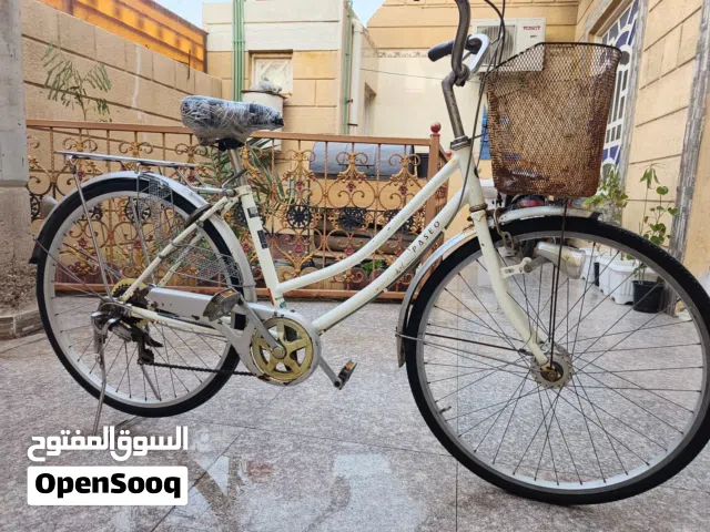 باسكيل سياحي حجم 26 جديد  بداله ولون ابيض