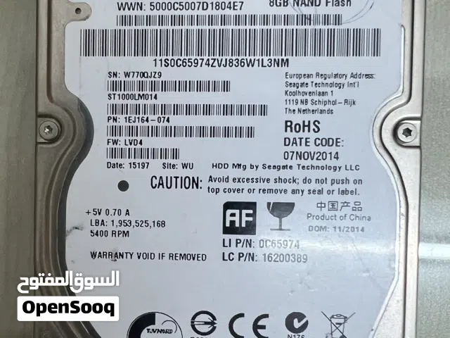 Seagate 1 tb Hard drive with 100 % health and Performance
