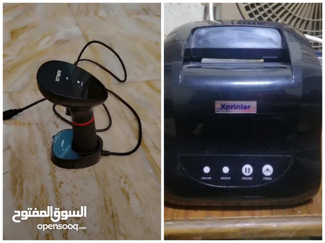 Sunlux barcode scanner label barcode printer سكانر وبرانتر