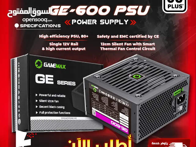 مزود طاقه باور سبلاي جيماكس بيسي PC تجميعة  600 Power Supply GE-Series