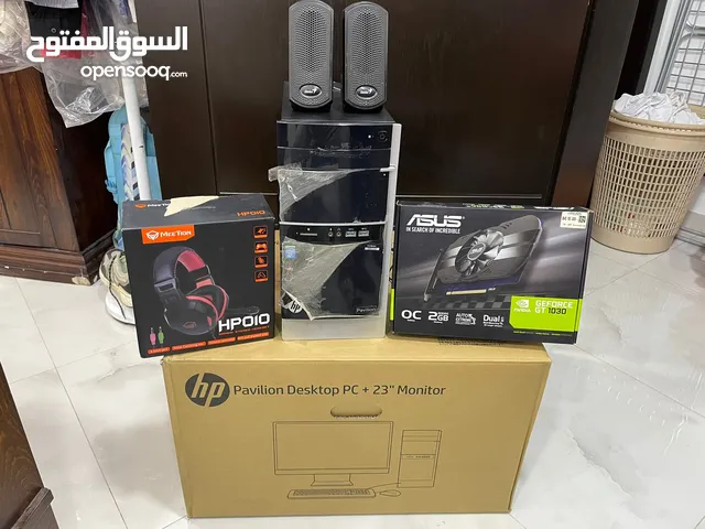 HP Pavilion Desktop PC in original box and packaging.