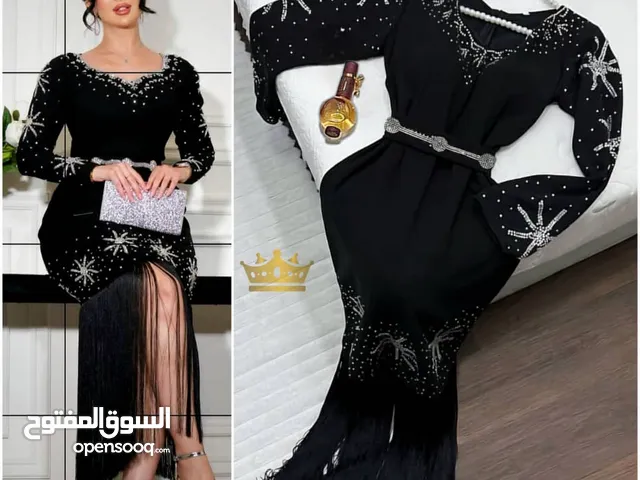 فستان سهره، اسود مخمل موديل 2025
