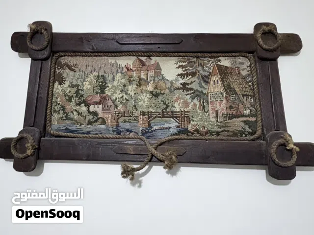 للبيع : لوحة فنية تراثية نادرة، مطرزة بدقة عالية عمرها اكثر من 50 عاماً، مصنوعة بيد حرفي فلسطيني