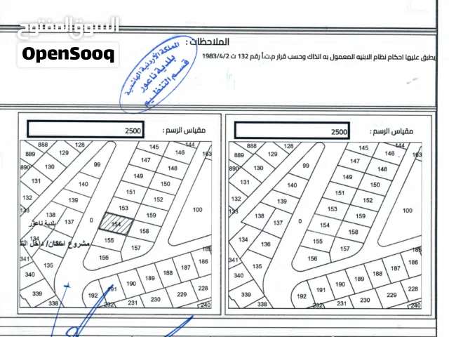Residential Land for Sale in Amman Marj El Hamam