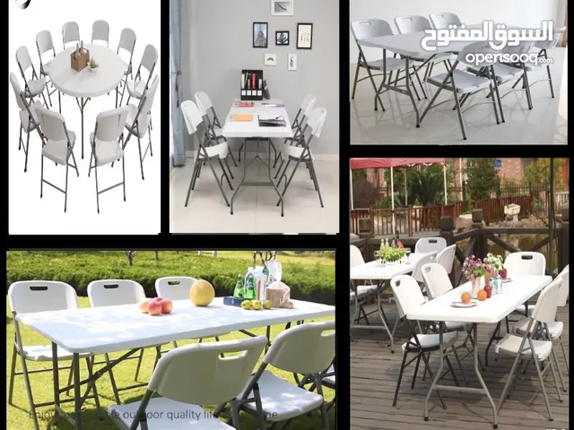 Outdoor Folding Tables and Chairs for Restaurants, Home, Parks and many more