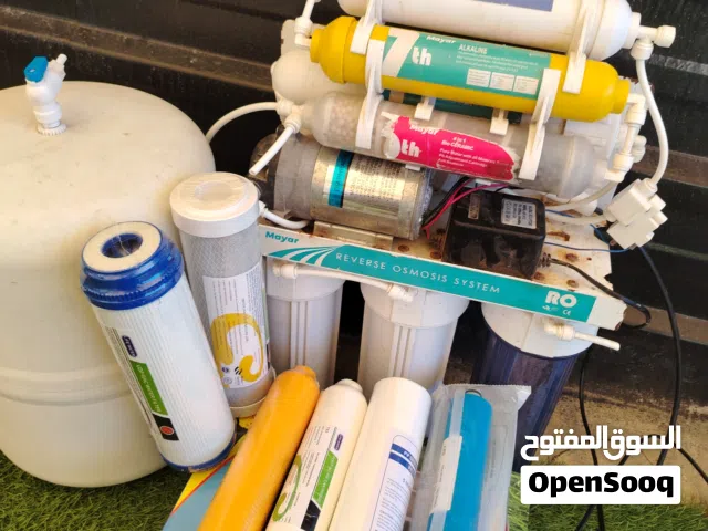 فلاتر مياه مستعمل معها ستة مراحل بعدهم ما ركبت بكرتونه يعني بعتبر جديد