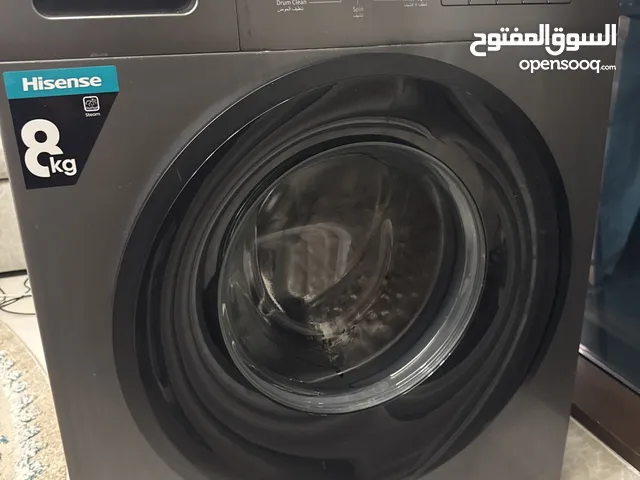 غسالة هايسنس 8 كيلو نظيفة بحالة ممتازة