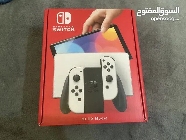 nintendo switch oled ننتندو سويتش اوليد مستخدم إسبوعين فقط معاه الألعاب الي في الصورة كالجديد