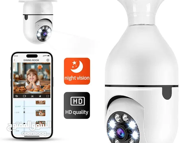 Caméra à ampoule Wi-Fi Vision Panoramique 1080p – كاميرة مراقبة وايفاي