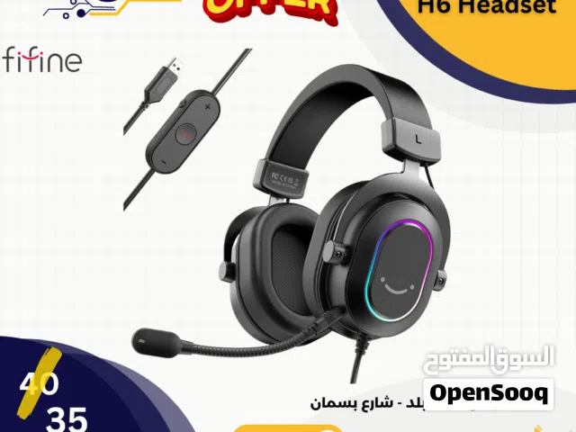 Fifine H6 Headset سماعات رأس مع مايك