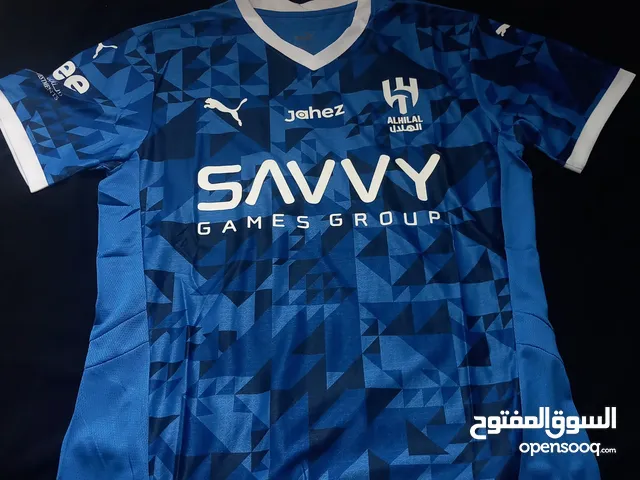 تيشيرت الهلال السعودي اصلي فئة اللاعبين جديد غير مستخدم مقاس Xl