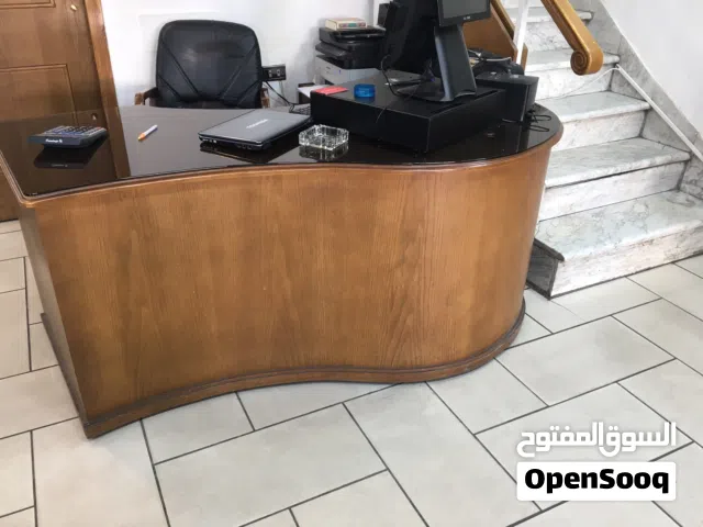 مكتب خشب مع وحده ادراج جانبيه