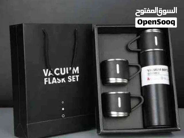 Ensemble de Tasses & Thermos Double Couche En Acier Inoxydable 500 mL  طقم كوب وحافظة حرارية