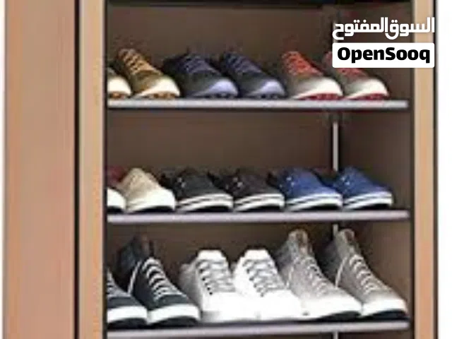 خزانة احدنه  هيكل   مواسير  المنيوم  بسحاب  مفرد عامودي و مجوز خزانه الاحذيه