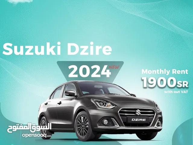 Suzuki Dzire 2024 for rent in Khobar - Free delivery for monthly rental