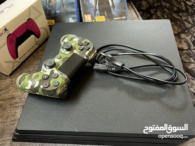 بلايستيشن فور برو شبه جديدة استعمال خفيف جدا غير مفتوح ابداً PlayStation 4 Pro