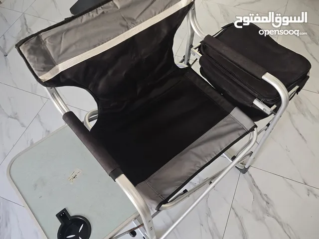 Camping chair with freezer section