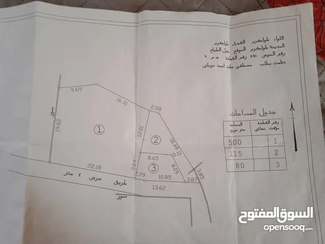 قطعة ارض للبيع