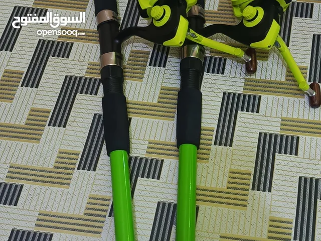 ادوات صيد اسماك سبنر لعدد 2 كامل عوده حجم 330 سم و مكينه حجم 7000 الف