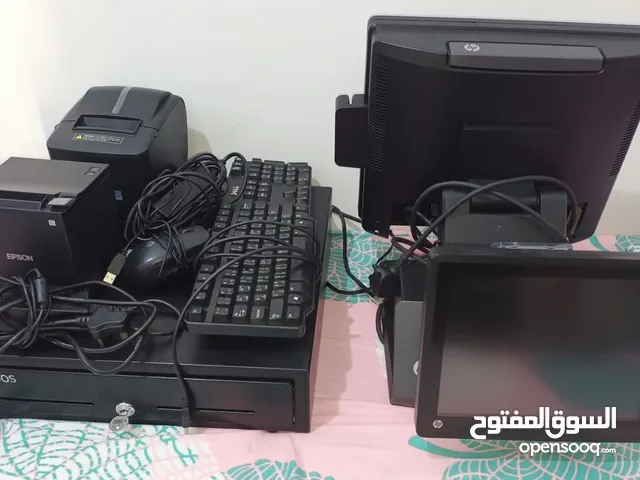 HP POS With 2 screens with cash drawer and 2 printer