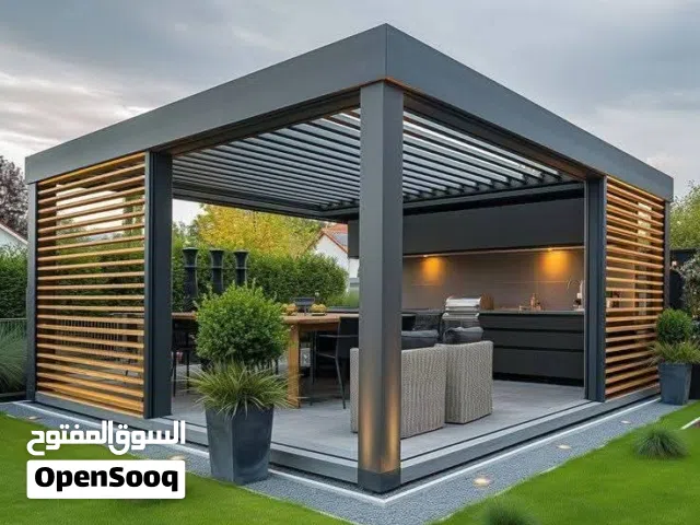 غرف زجاجية وابواب استيل والمنيوم